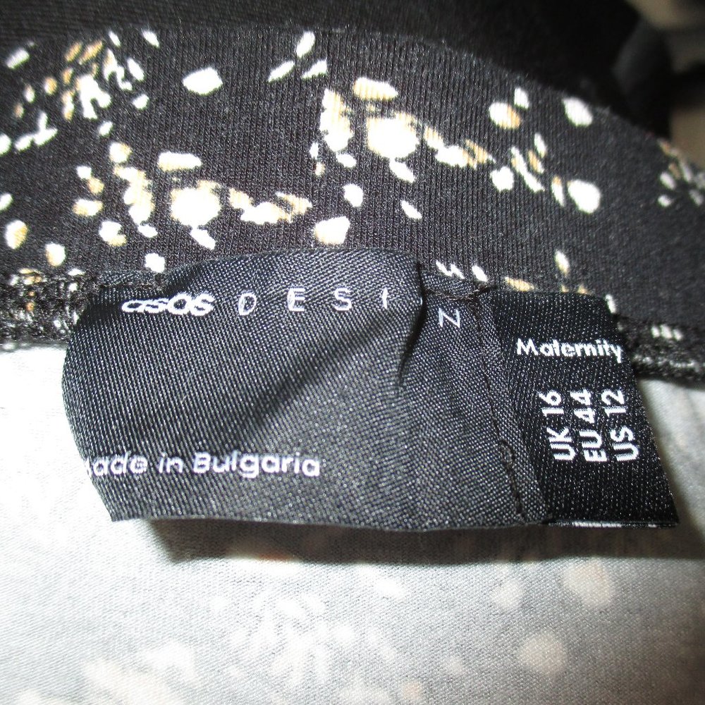 Asos Design Women's Plisse Midaxi Skirt in Bright Floral Print Size 12 Skirt - Picture 5 of 10
